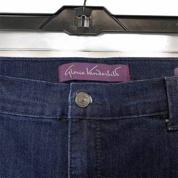 GLORIA VANDERBILT 16 Dark Wash Blue Jeans - Picture 3 of 6